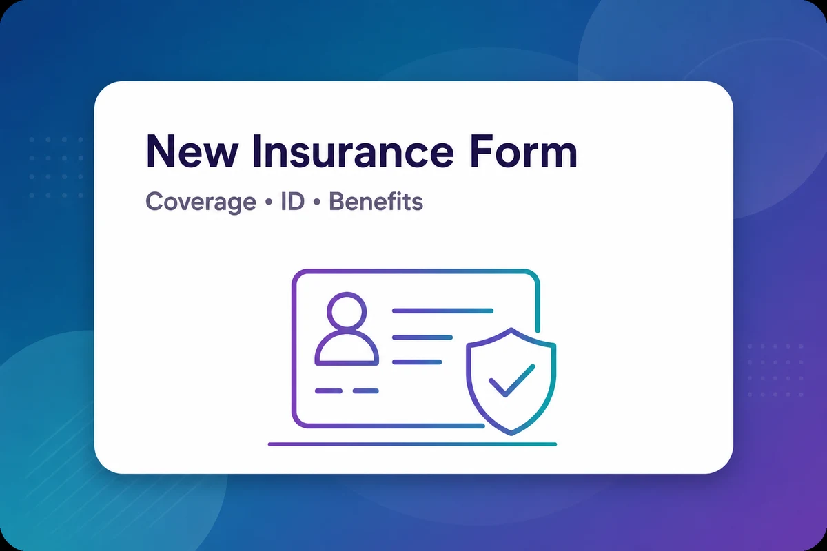 New Insurance Form