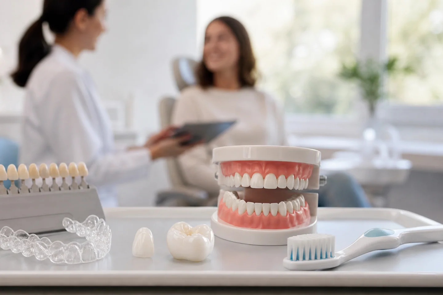Cosmetic dentistry materials used for professional teeth whitening